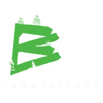 creative digital marketing agency bm innovations transparent white logo design